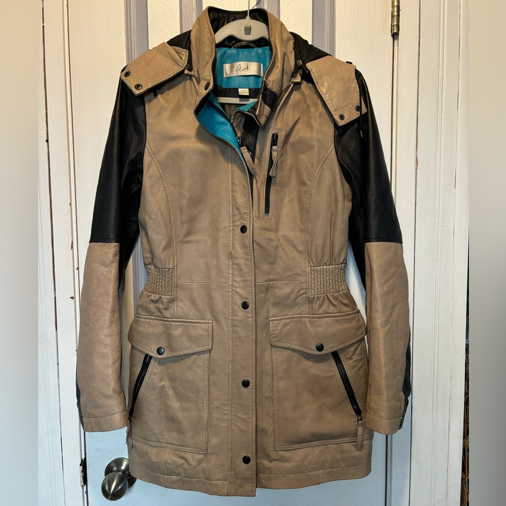 Blink (Danier) Women's Leather Two-Tone Jacket